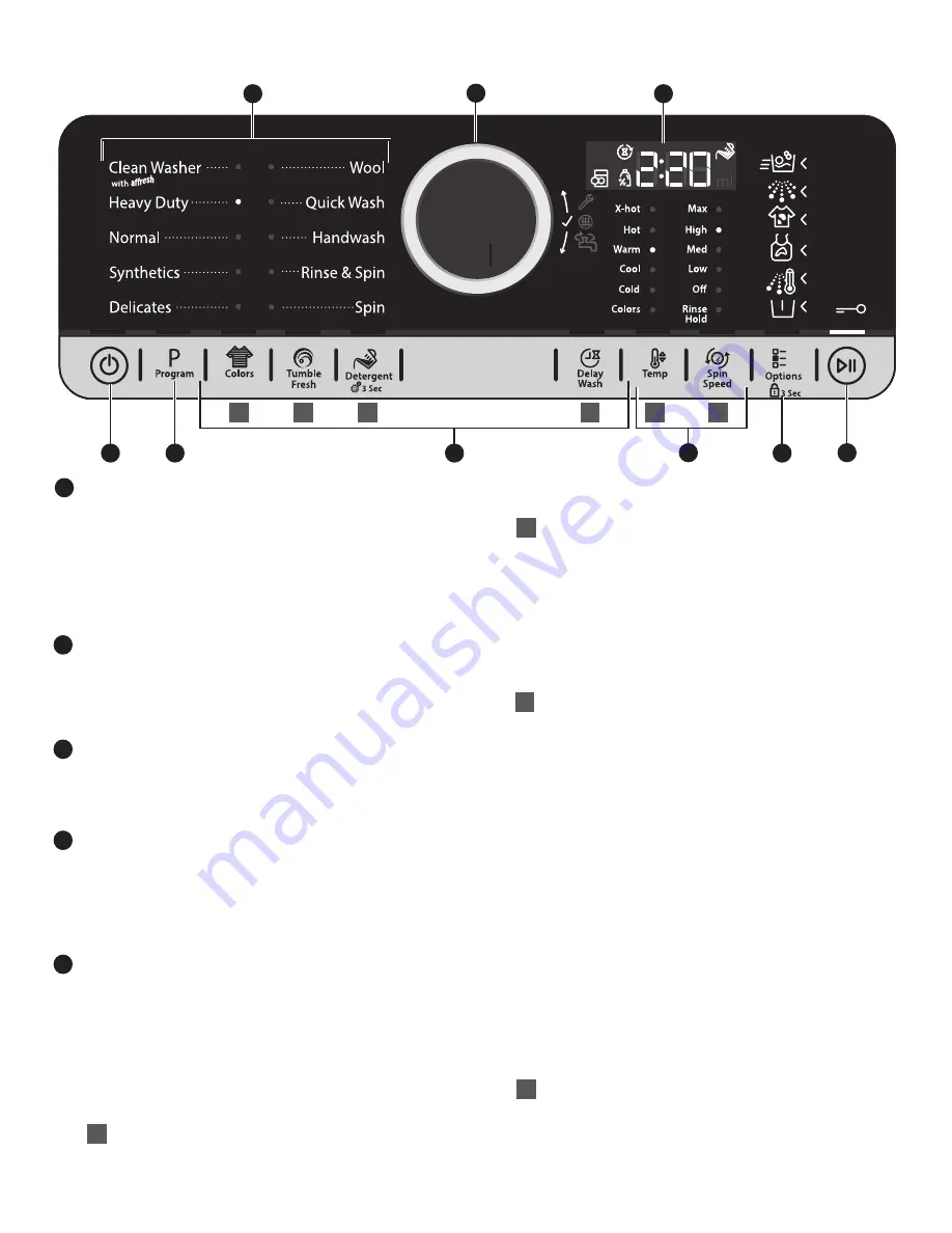 Whirlpool WFW3090GW Use & Care Manual Download Page 38