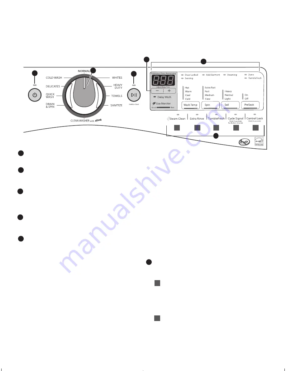 Whirlpool WFW86HEBC Скачать руководство пользователя страница 4