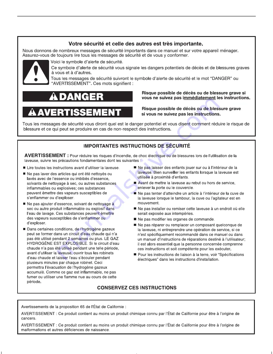 Whirlpool WFW86HEBC Use And Care Manual Download Page 24