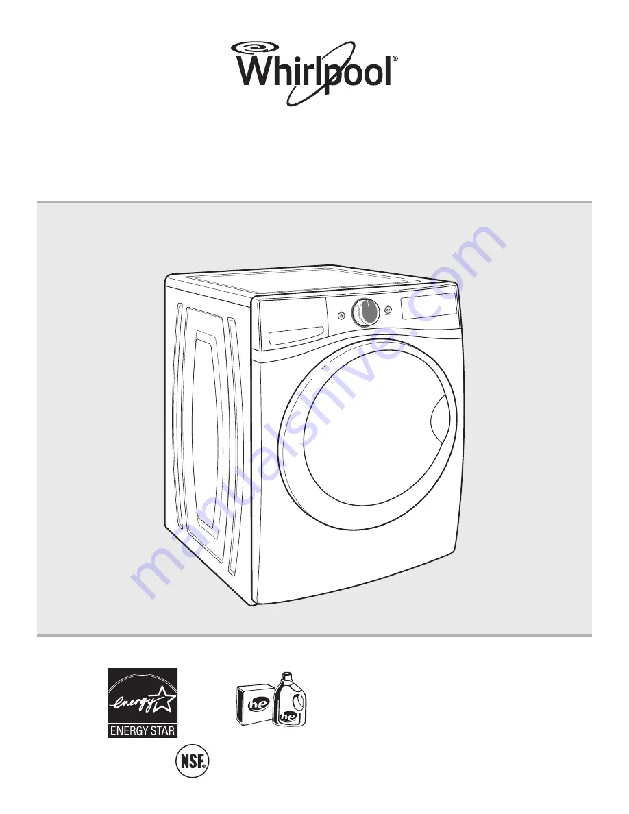 Whirlpool WFW87HE Скачать руководство пользователя страница 1