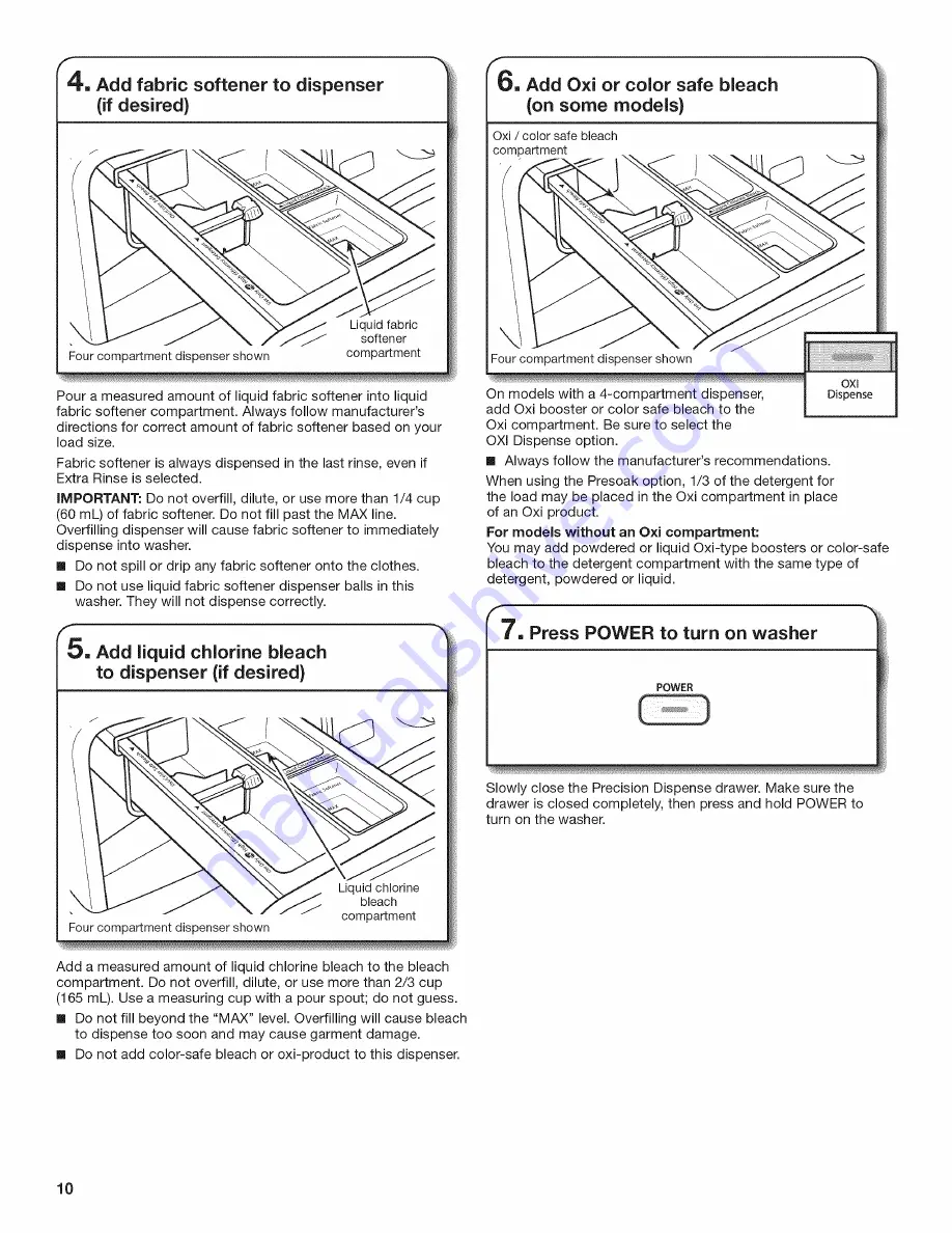 Whirlpool WFW94HEXL0 Скачать руководство пользователя страница 10