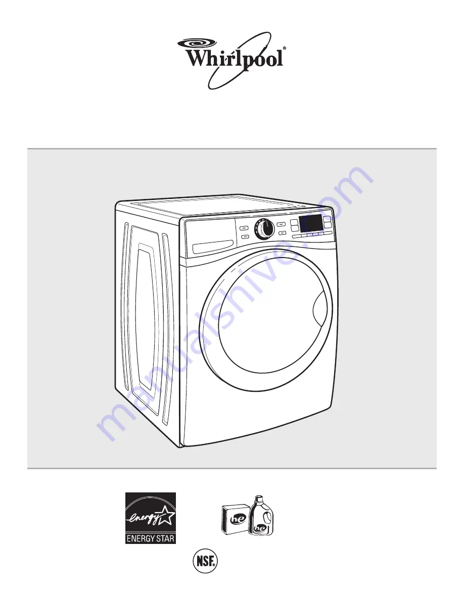 Whirlpool WFW97HEXL Скачать руководство пользователя страница 1