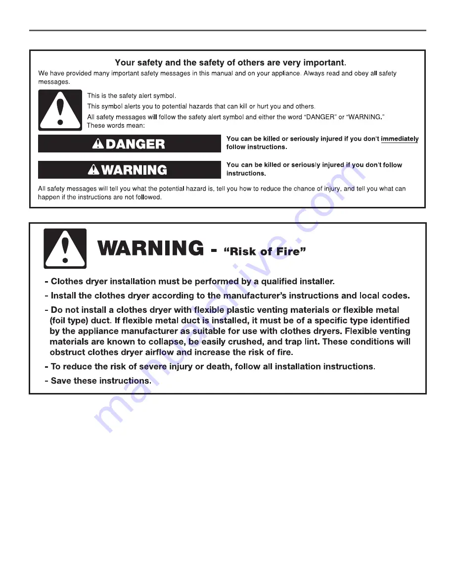 Whirlpool WGD9151YW Installation Manual Download Page 2