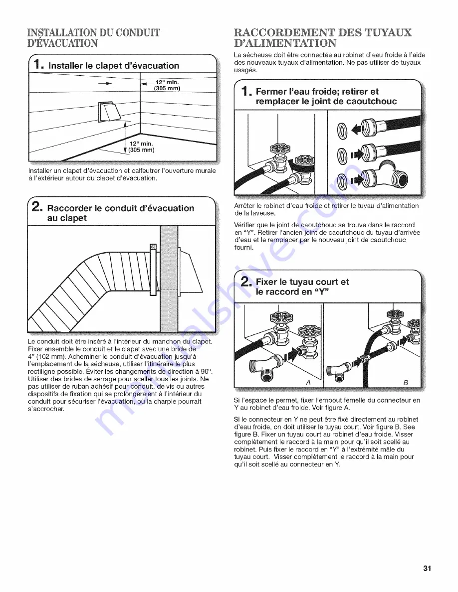 Whirlpool WGD97HEXL0 Installation Instructions Manual Download Page 31