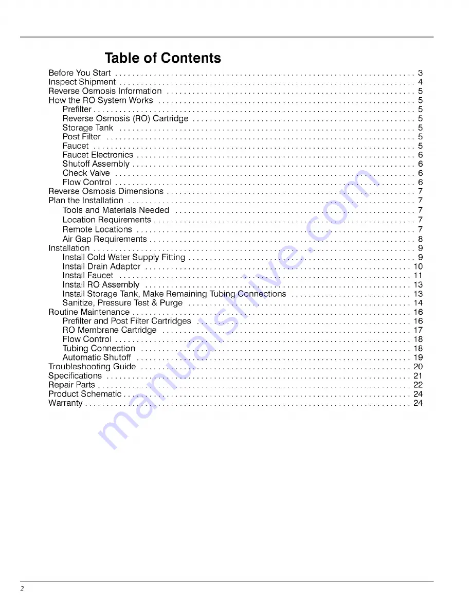 Whirlpool WHER12 Installation And Operation Manual Download Page 2