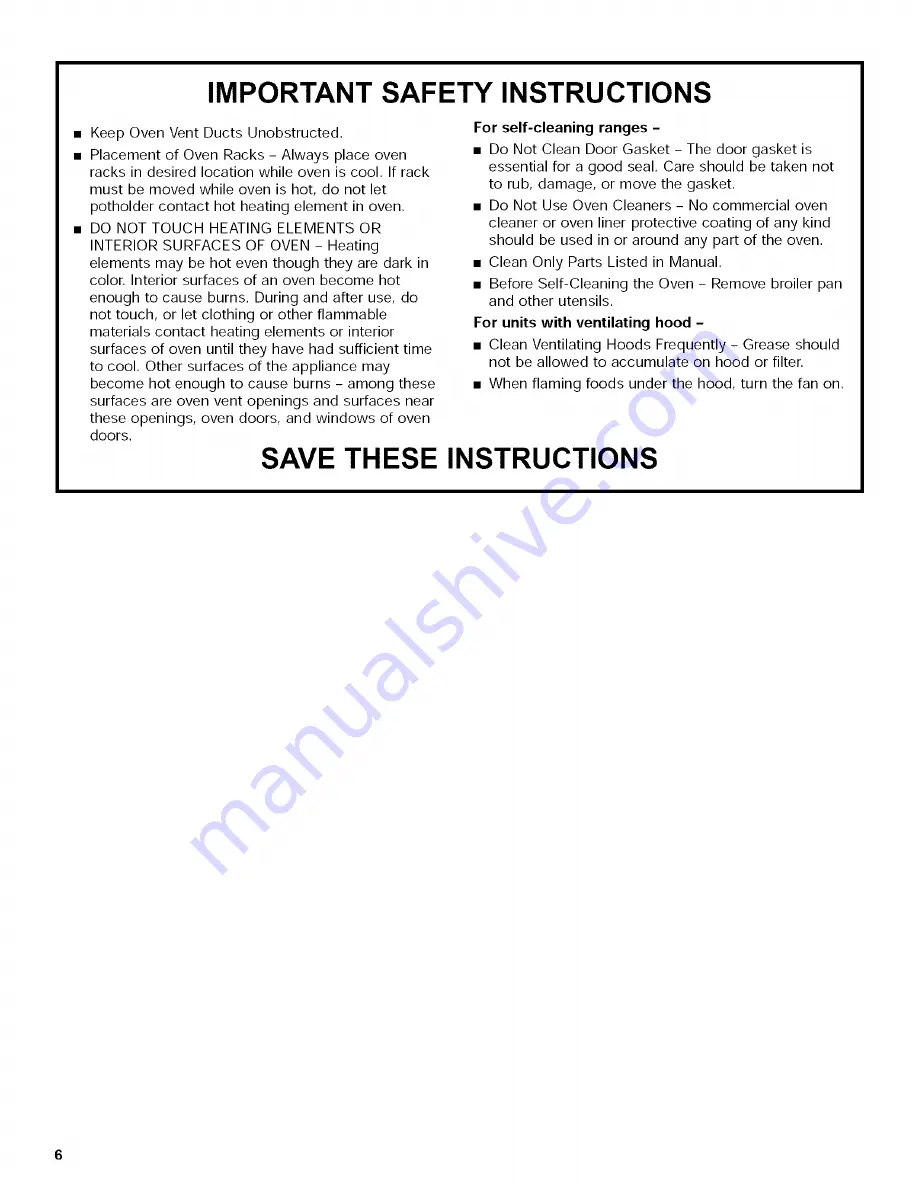 Whirlpool WKP85800 Use & Care Manual Download Page 6