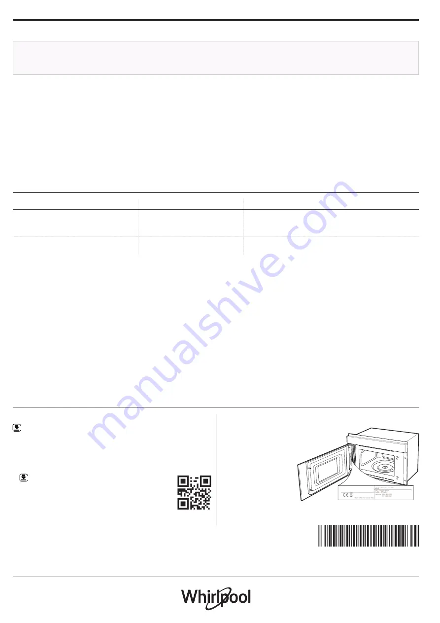 Whirlpool WMBN5 R1 PT Скачать руководство пользователя страница 4