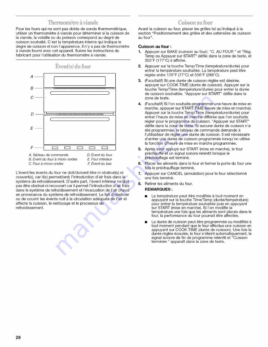 Whirlpool WOC54E Скачать руководство пользователя страница 28