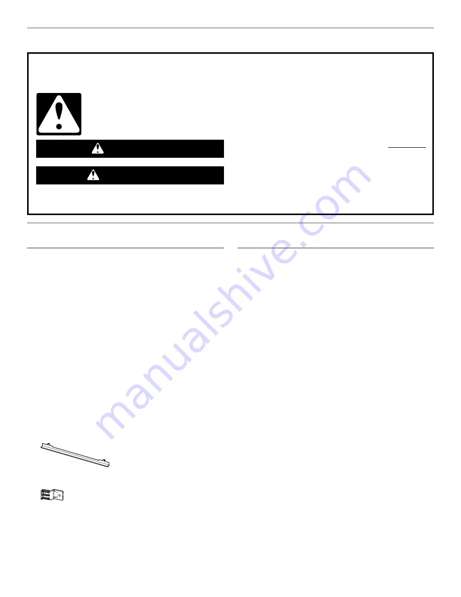 Whirlpool WOC54EC0HB Installation Instructions Manual Download Page 2