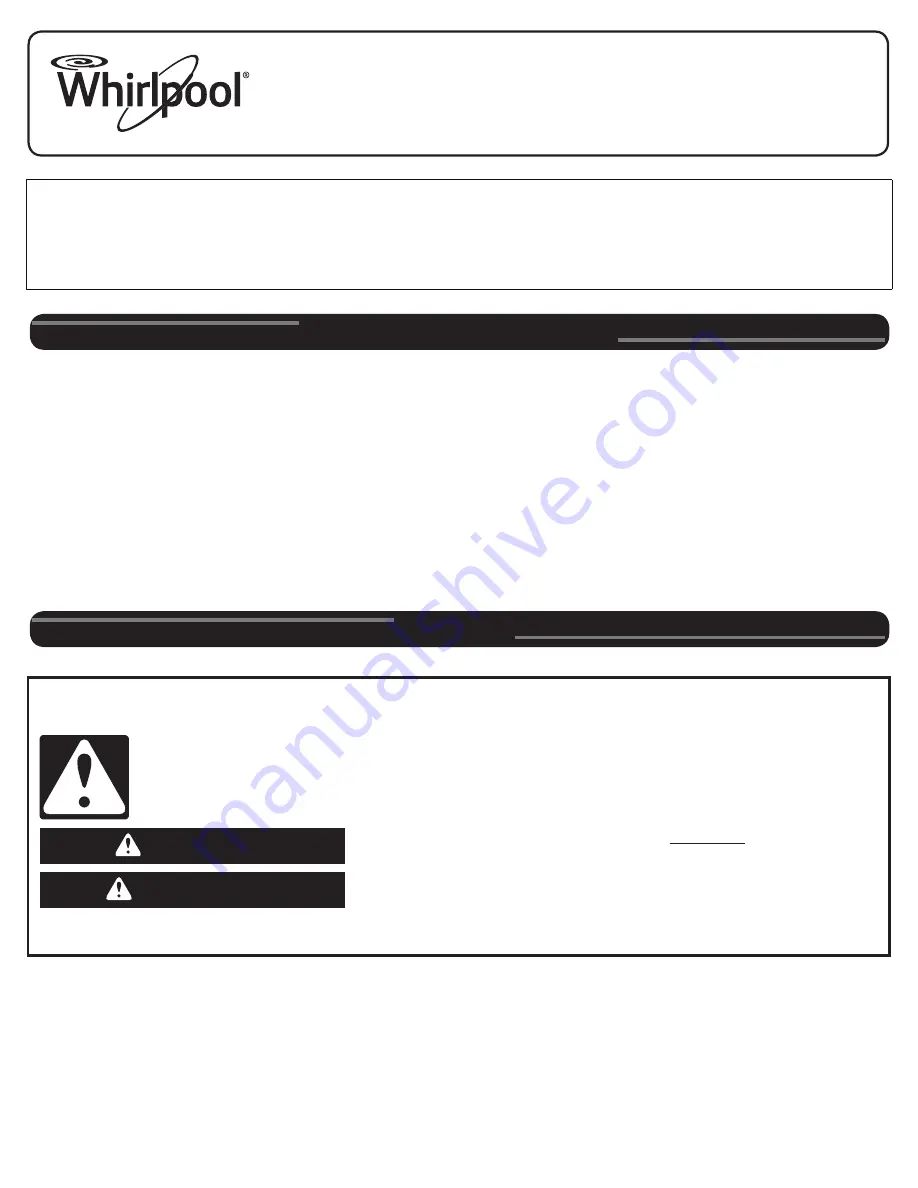 Whirlpool WRF560SE User Manual Download Page 1