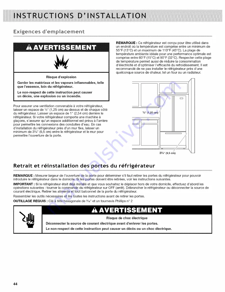 Whirlpool WRF736SDAB0 Скачать руководство пользователя страница 44