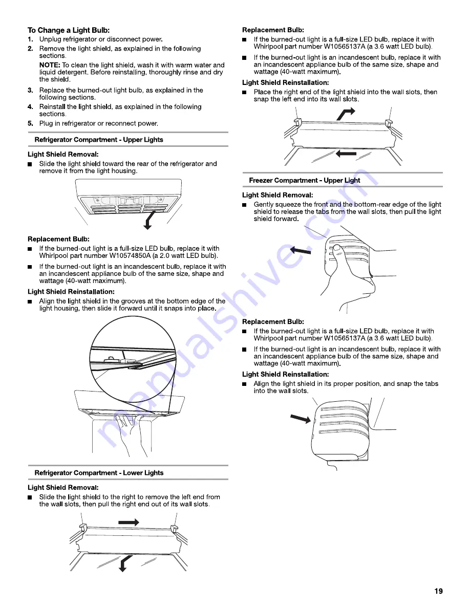 Whirlpool WRS973CIDM User Instructions Download Page 19