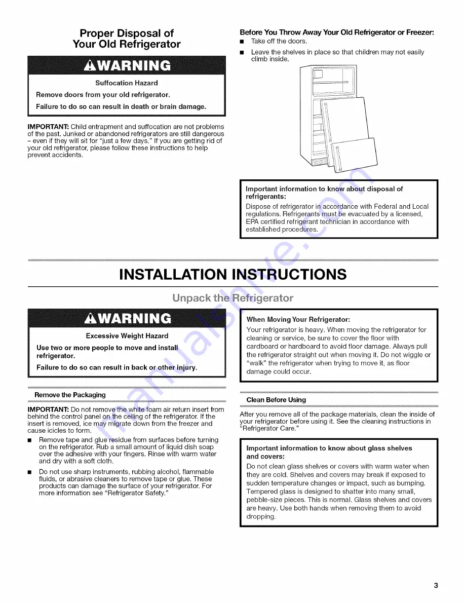 Whirlpool WRT371SZBF00 User Instructions Download Page 3