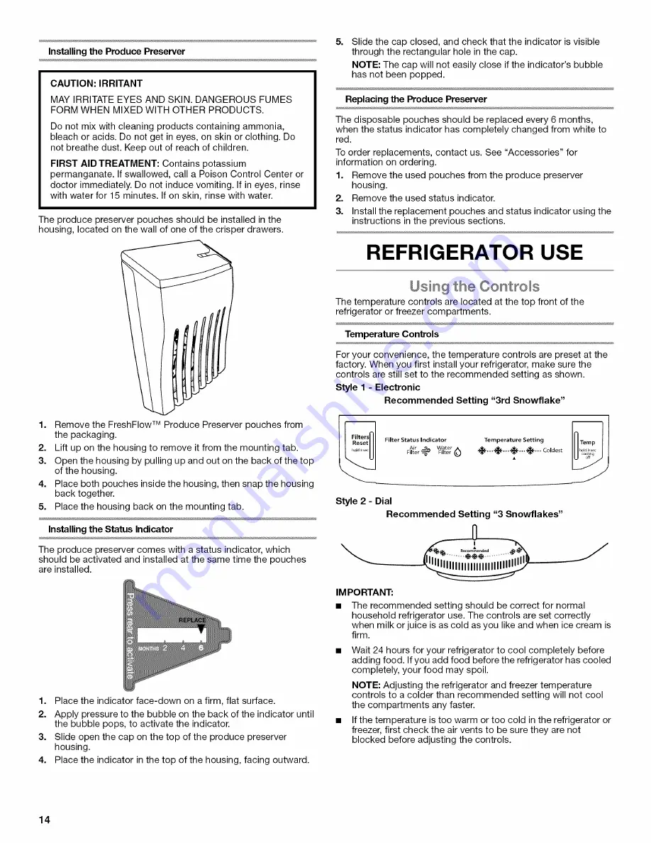 Whirlpool WRT371SZBF00 User Instructions Download Page 14