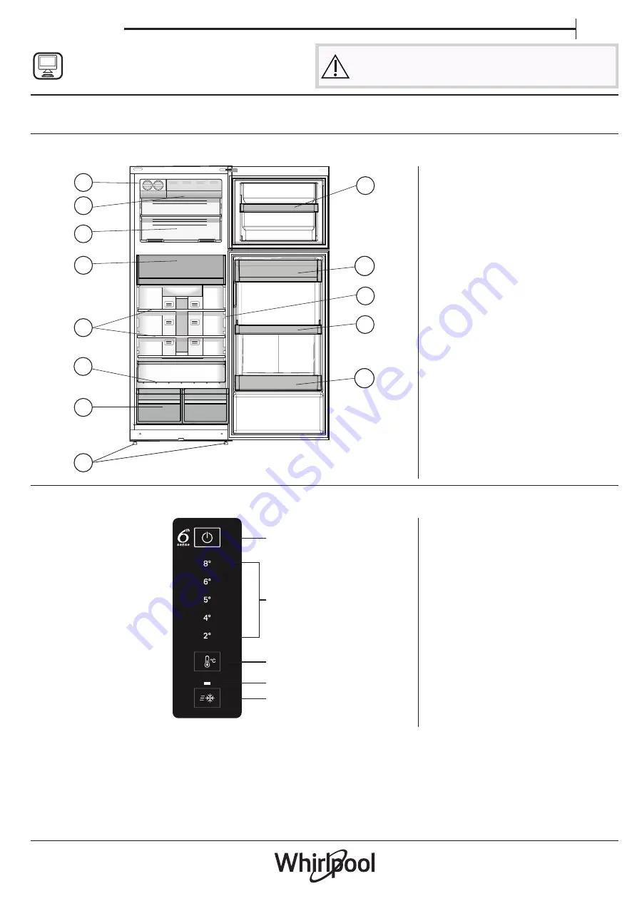 Whirlpool WT70E 831 X Quick Manual Download Page 5