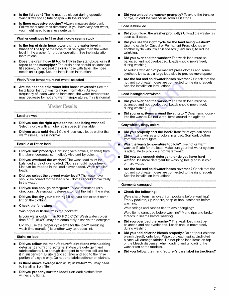 Whirlpool WTW5510VQ0 User Instructions Download Page 7