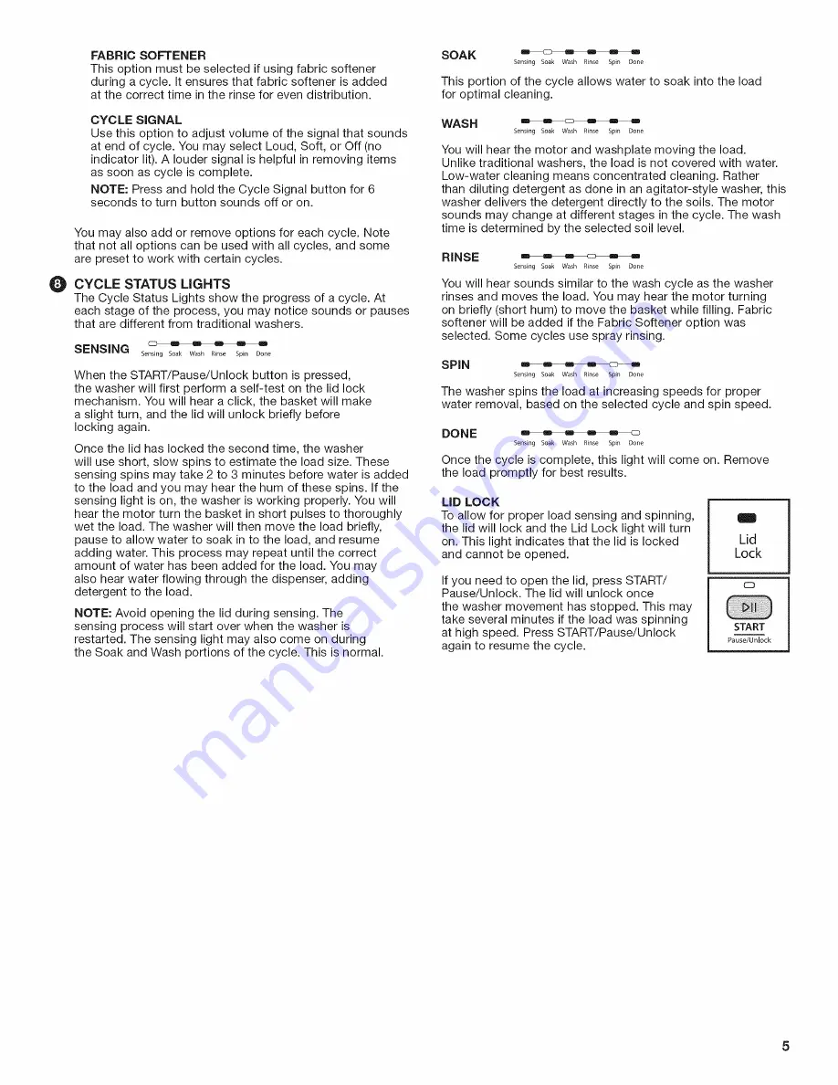 Whirlpool WTW5810BW0 Скачать руководство пользователя страница 5