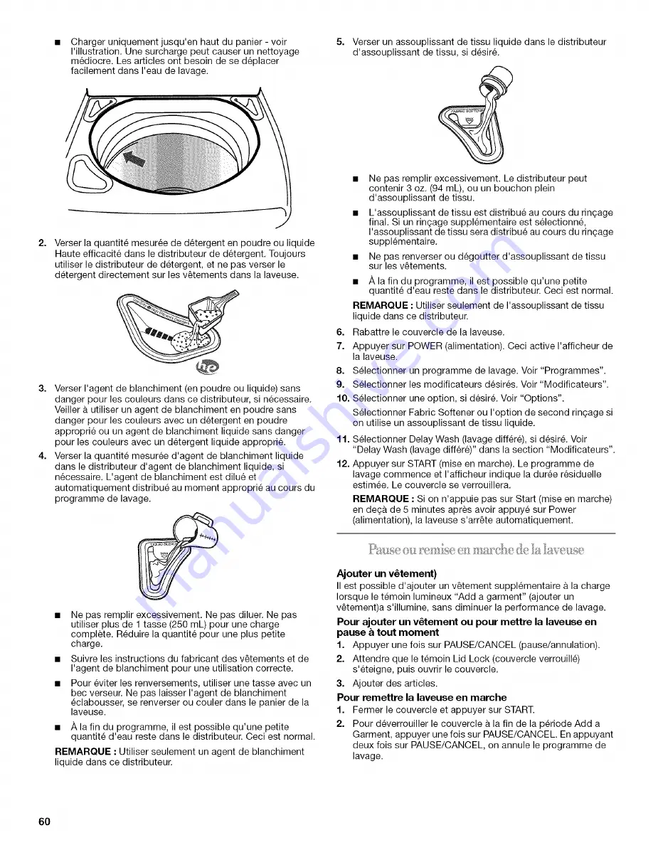 Whirlpool WTW6700TU1 Use & Care Manual Download Page 60