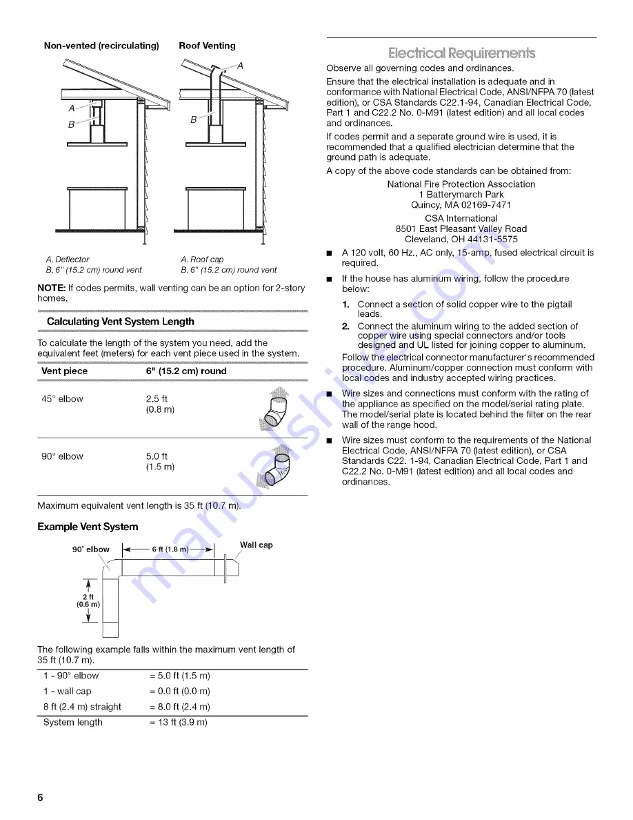 Whirlpool WVI75UC6DS0 Installation Instructions And Use & Care Manual Download Page 6