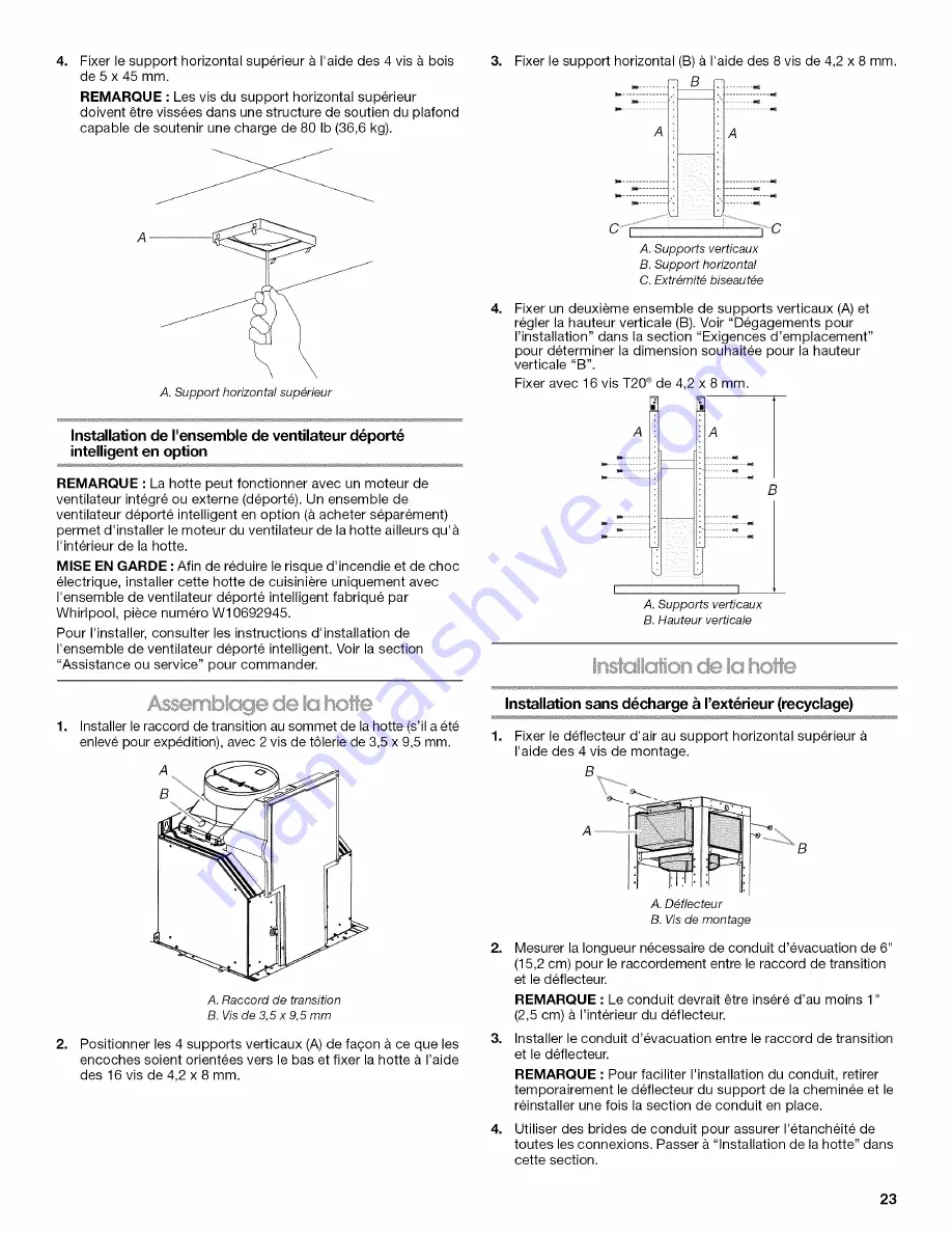 Whirlpool WVI75UC6DS0 Installation Instructions And Use & Care Manual Download Page 23