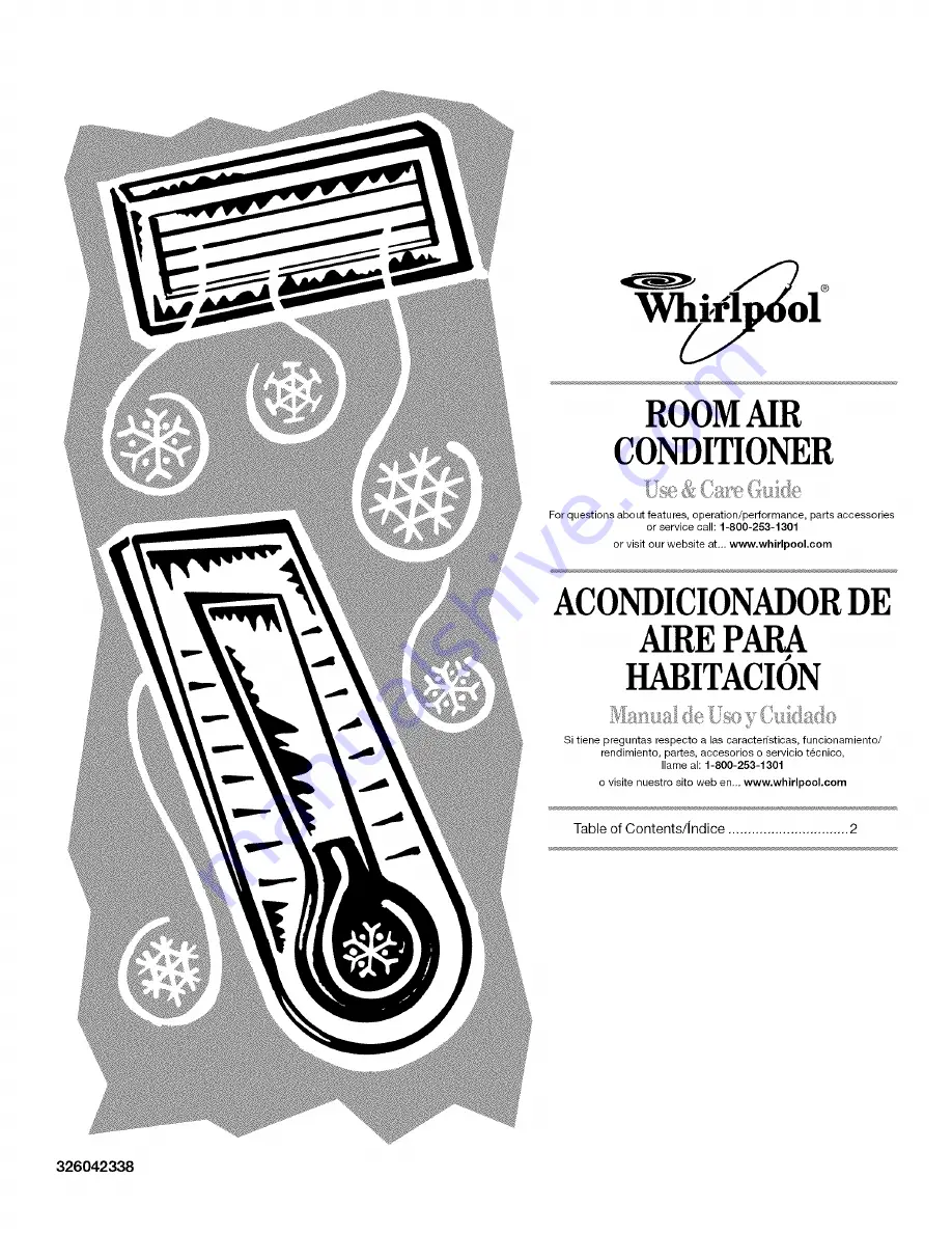 Whirlpool YACQ088MR0 Use & Care Manual Download Page 1