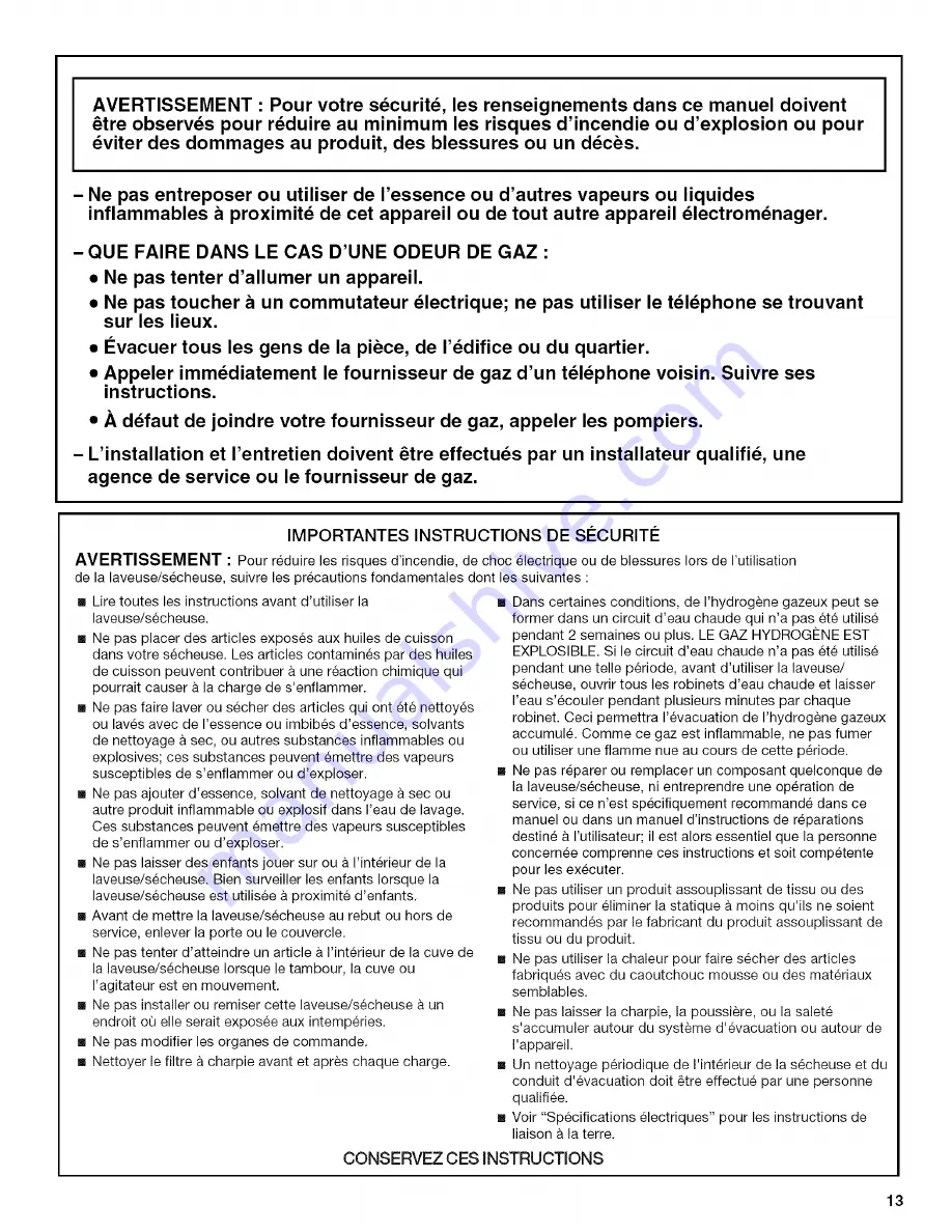 Whirlpool YLTE5243DQ6 User Instructions Download Page 13