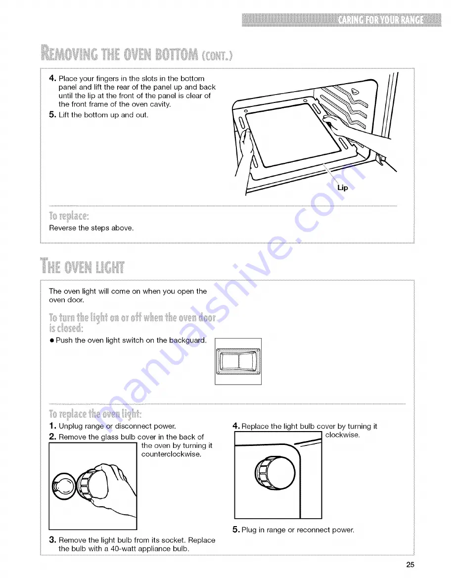 Whirlpool YSF315PEG Скачать руководство пользователя страница 25