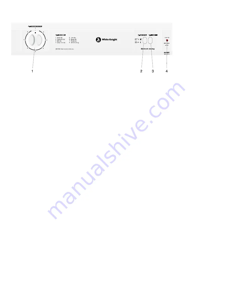 White Knight C831WV Instructions For Use Manual Download Page 6