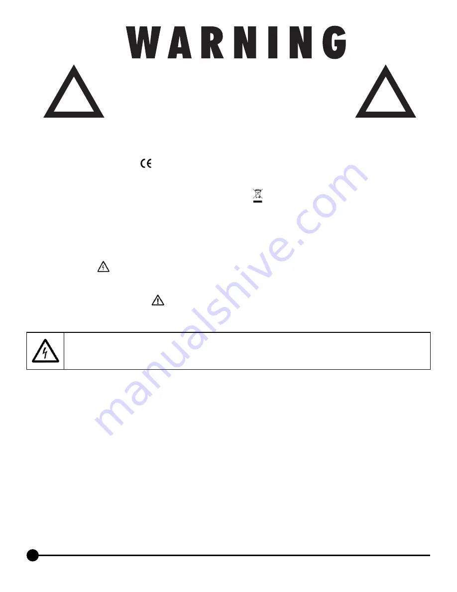 Whitehall SP-1600-A Instructions For Operation And Care Download Page 2