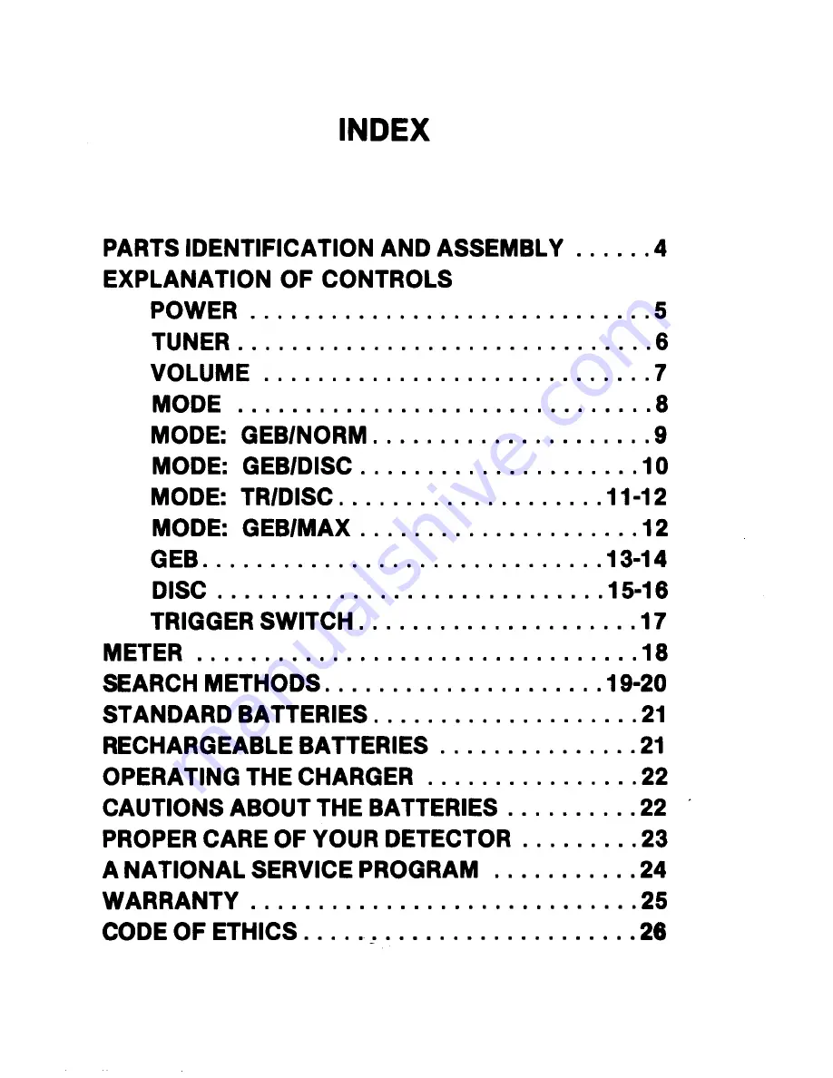 Whites Coinmaster 6000/D Operator'S Manual Download Page 3