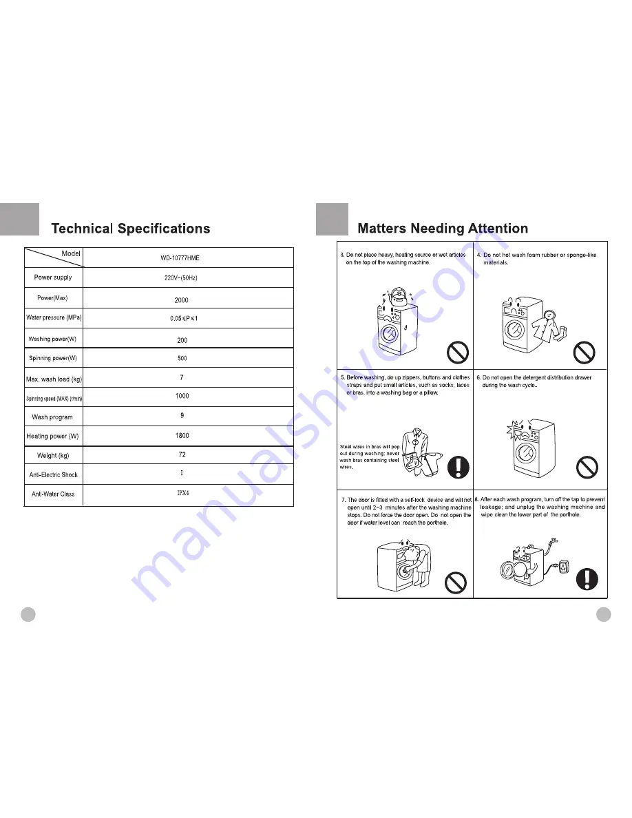 WhiteWhale WD-10777HME User Manual Download Page 5