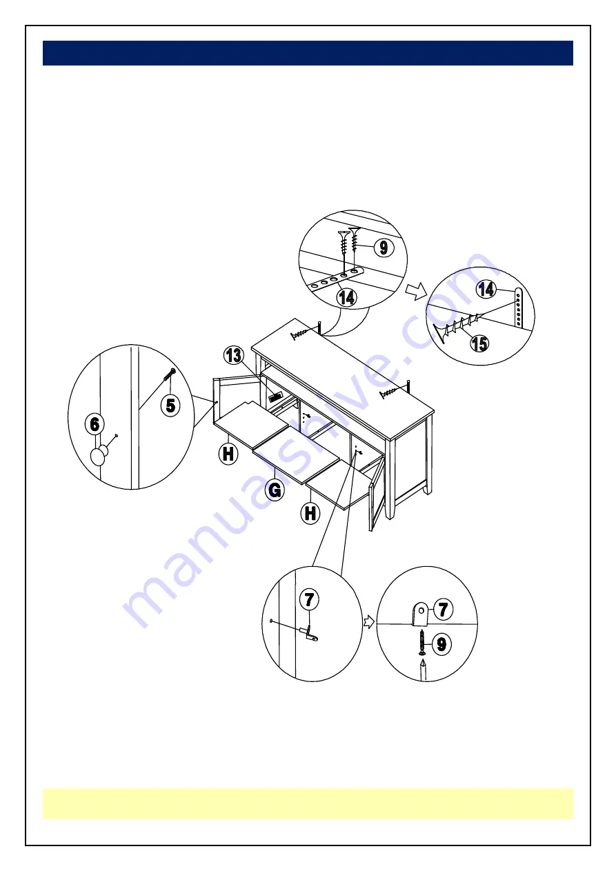 Whitewood Furniture STURBRIDGE TV-51 Скачать руководство пользователя страница 7