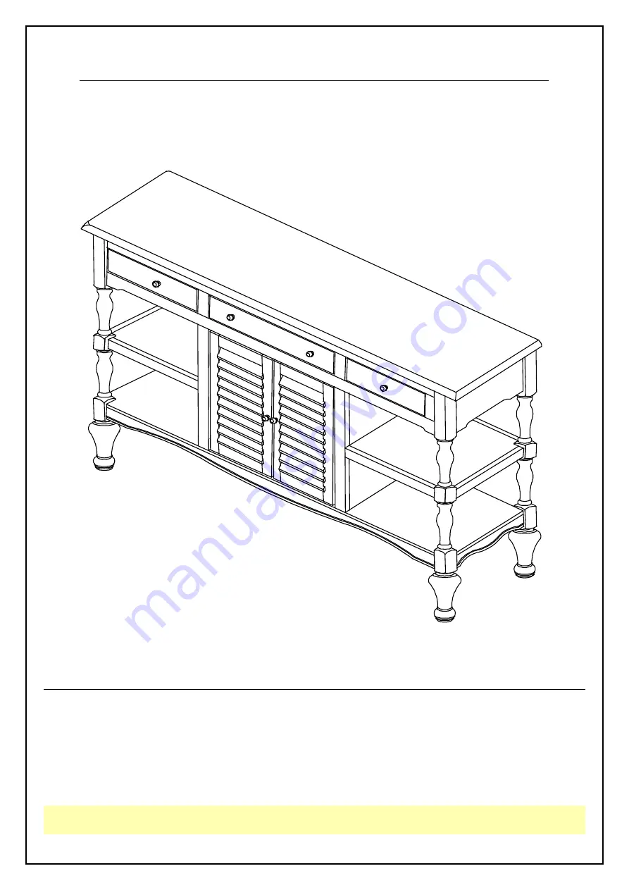 Whitewood Furniture SV-39 Скачать руководство пользователя страница 1