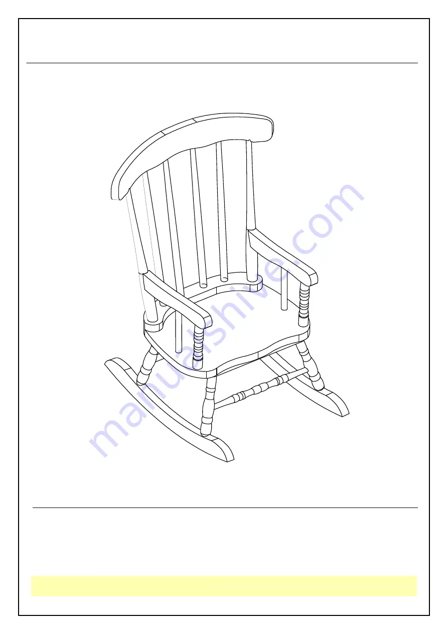 Whitewood Industries CHILD BOSTON ROCKER RTA Скачать руководство пользователя страница 1