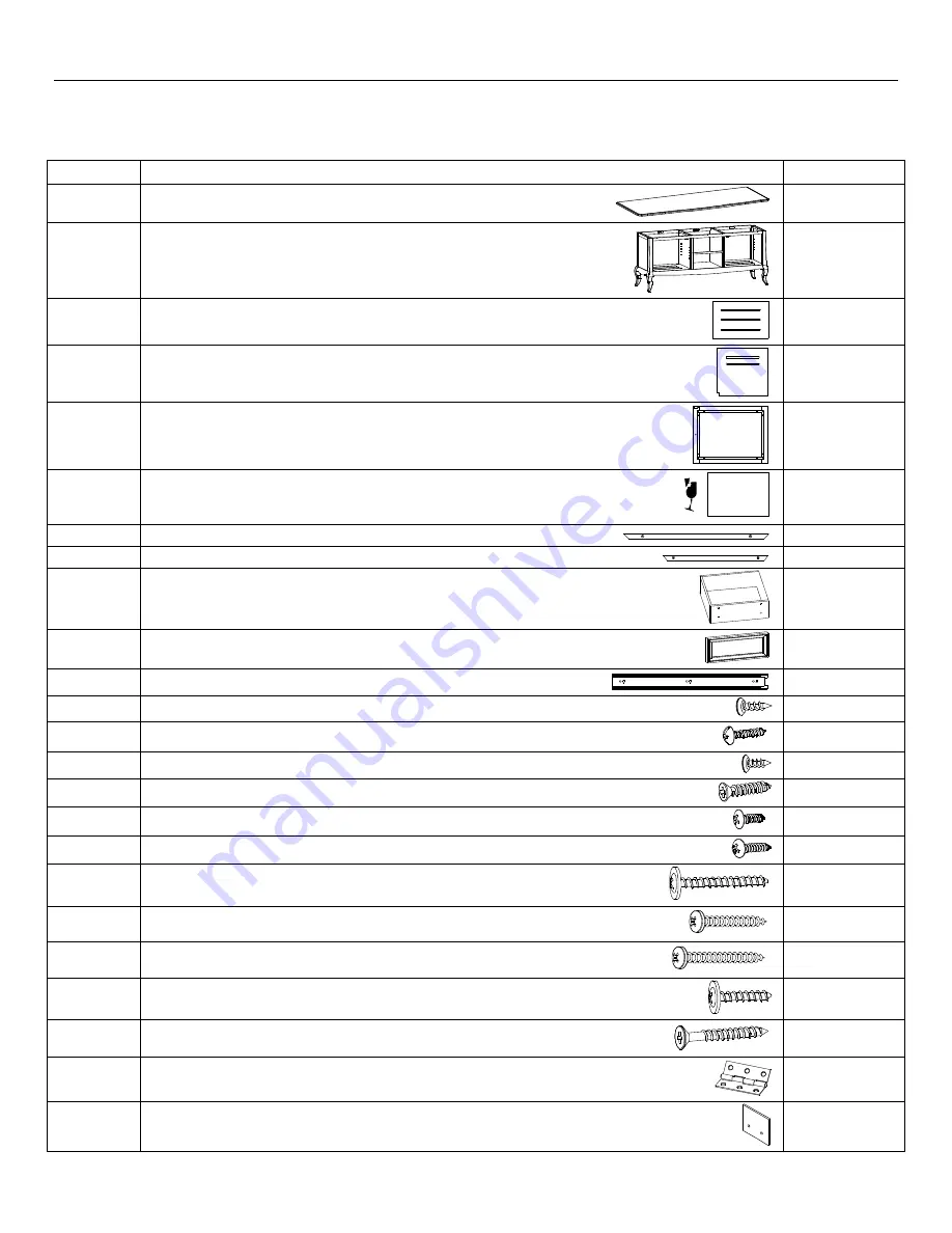 Whittier Wood 4861AFGMS Assembly Instructions Manual Download Page 2