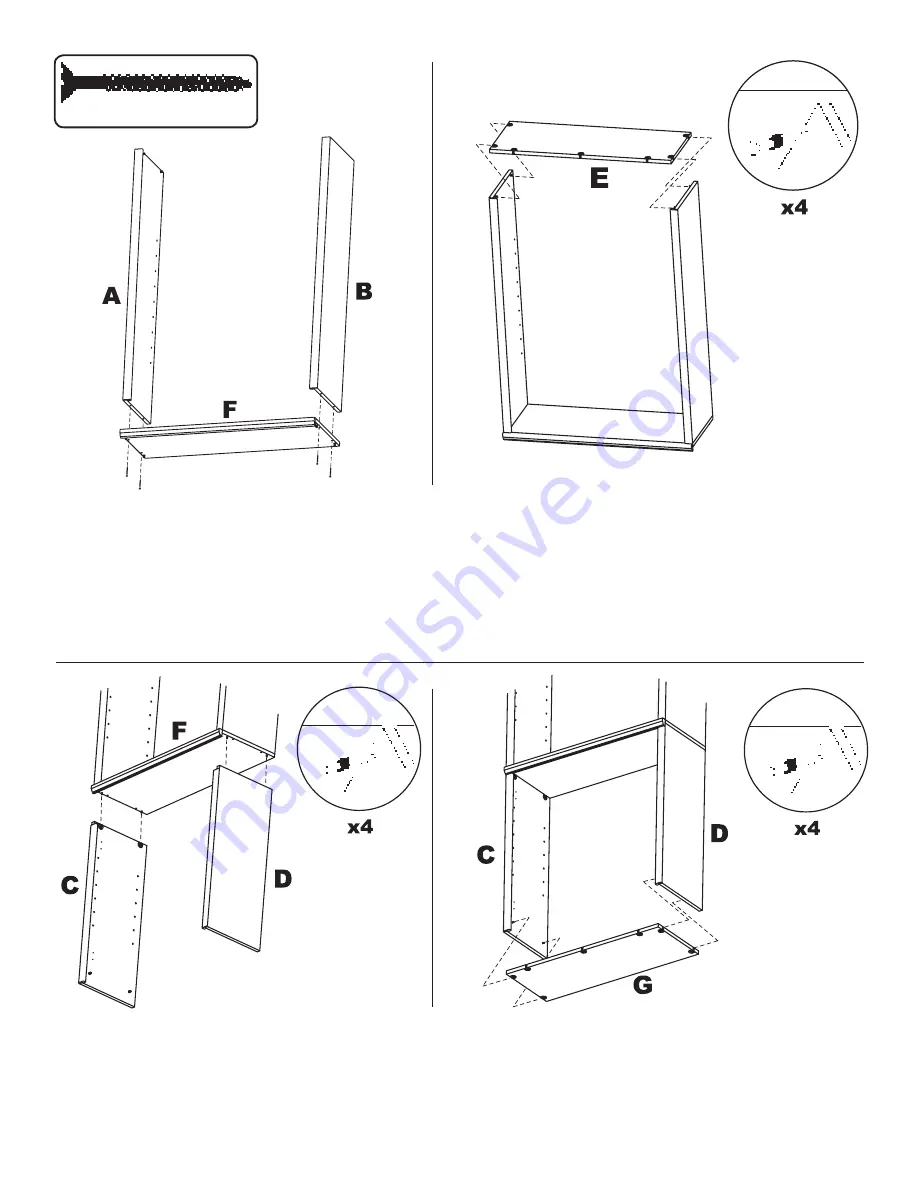 Whittier Wood 498W Assembly Instructions Manual Download Page 5