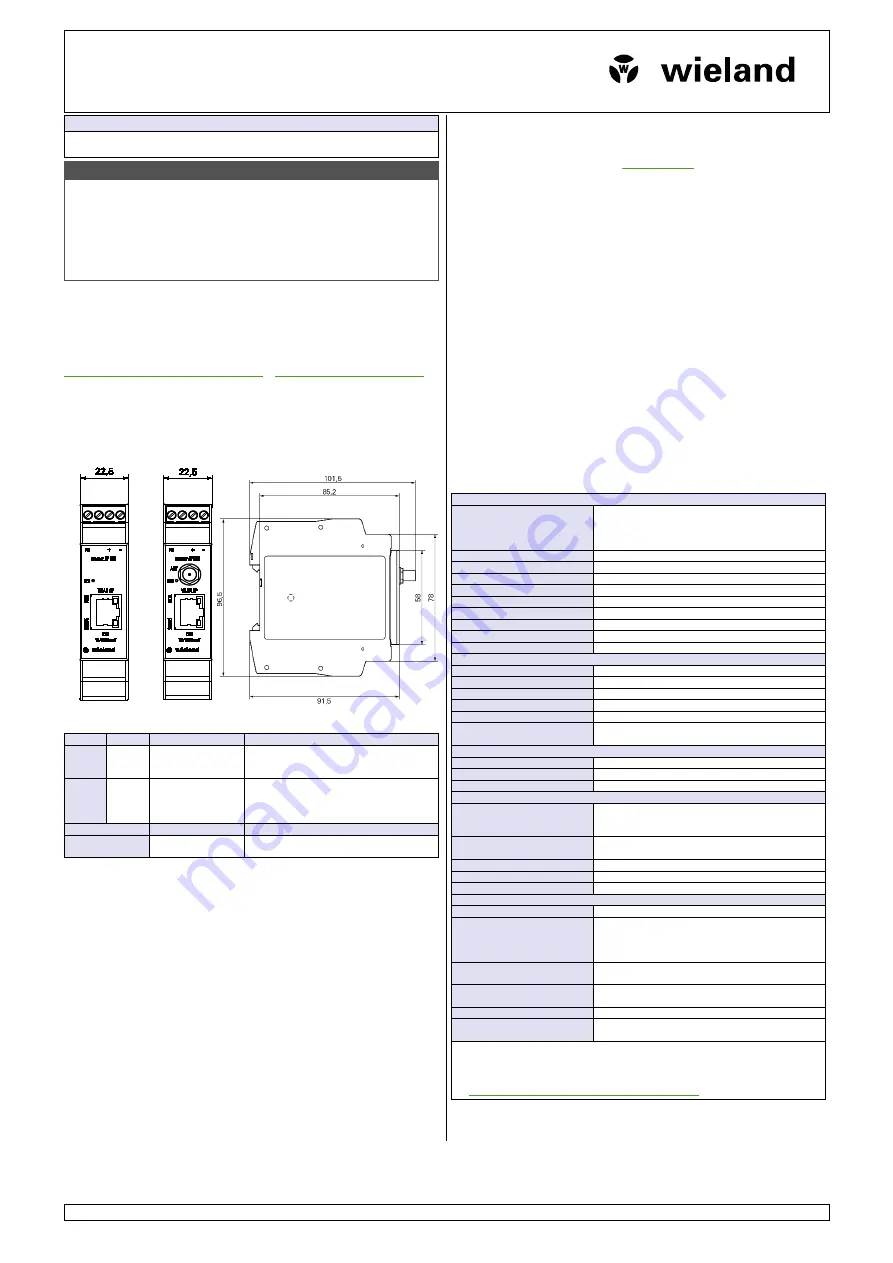 Wieland AP ETH-A Скачать руководство пользователя страница 2