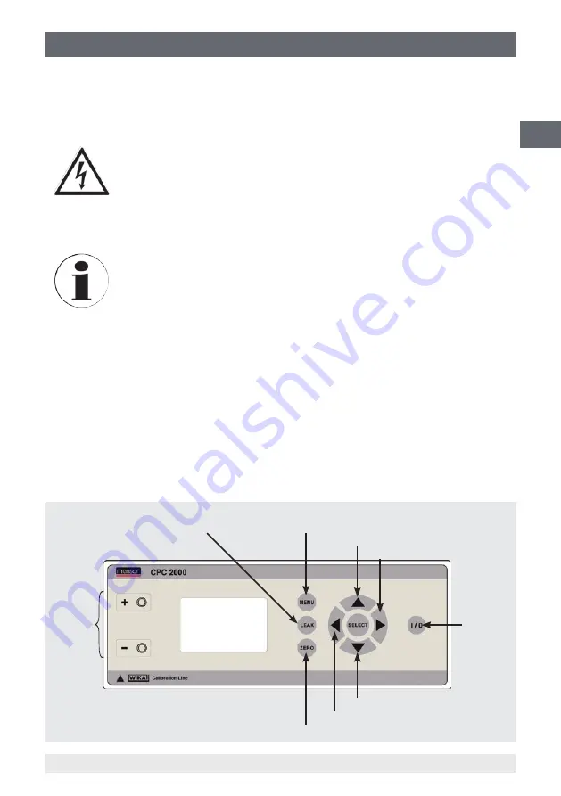 WIKA MENSOR CPC 2000 Operating Instructions Manual Download Page 13