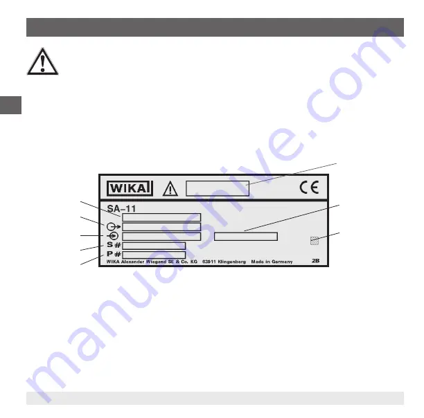 WIKA SA-11 Operating Instructions Manual Download Page 30