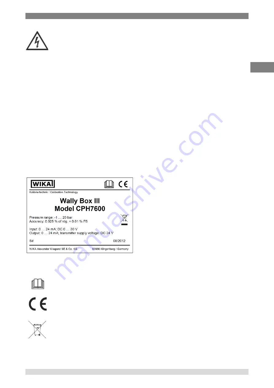 WIKA Wally Box III Operating Instructions Manual Download Page 45