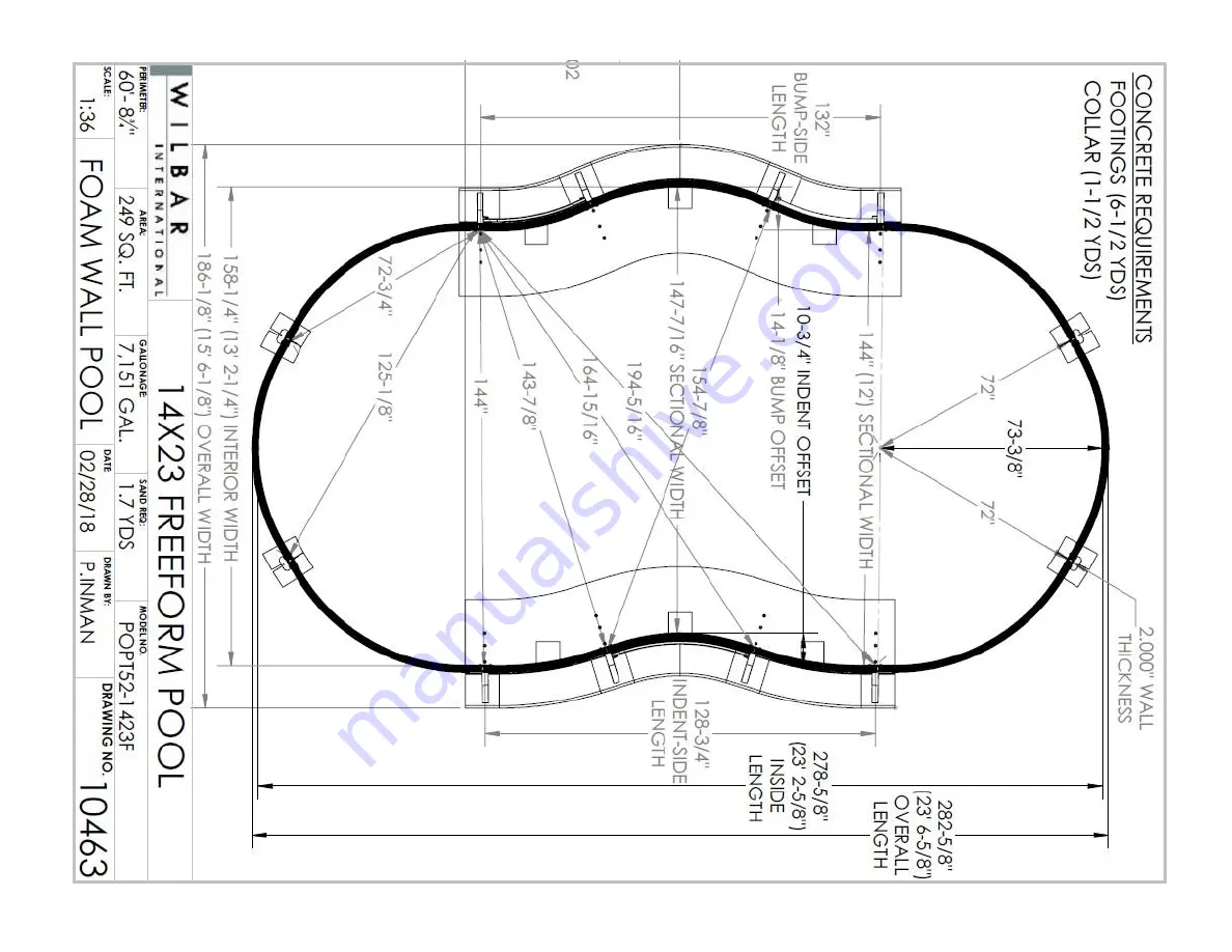 Wilbar Optimum Pool Freeform 95-0778 General Instructions Manual Download Page 77