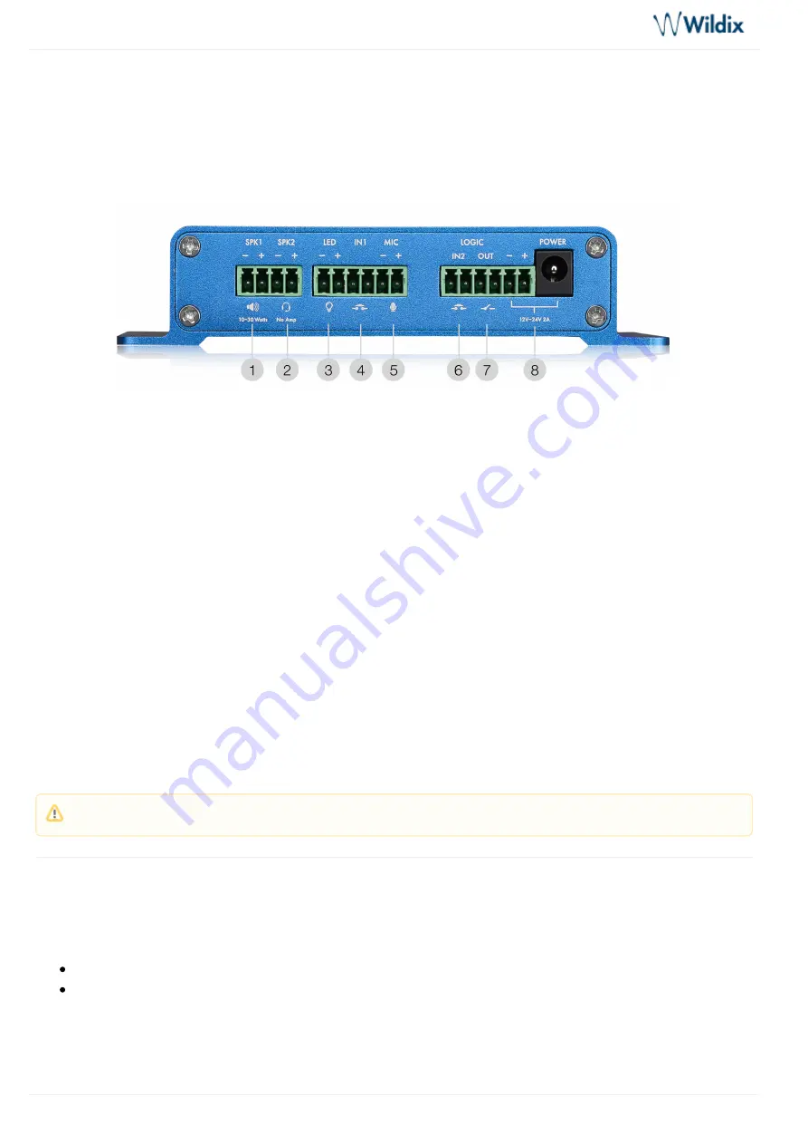 Wildix W-PA SIP Public Announcer Manual Download Page 3