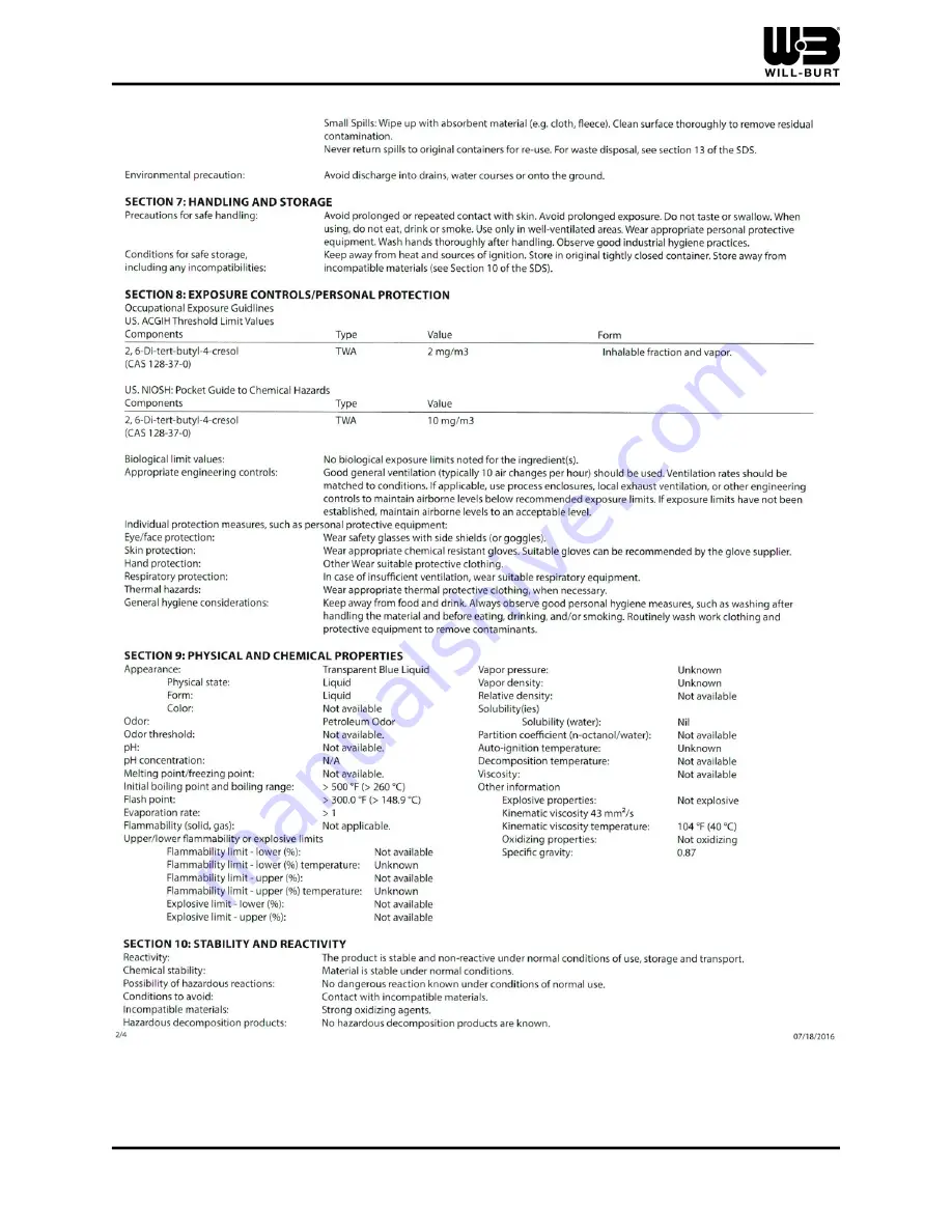 Will Burt Night Scan Vertical 4.3-15 Operating Instructions Manual Download Page 100