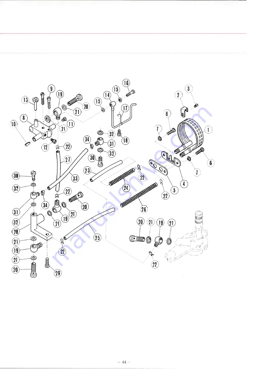 Willcox & Gibbs 500/I Instruction & Parts Catalog Download Page 44