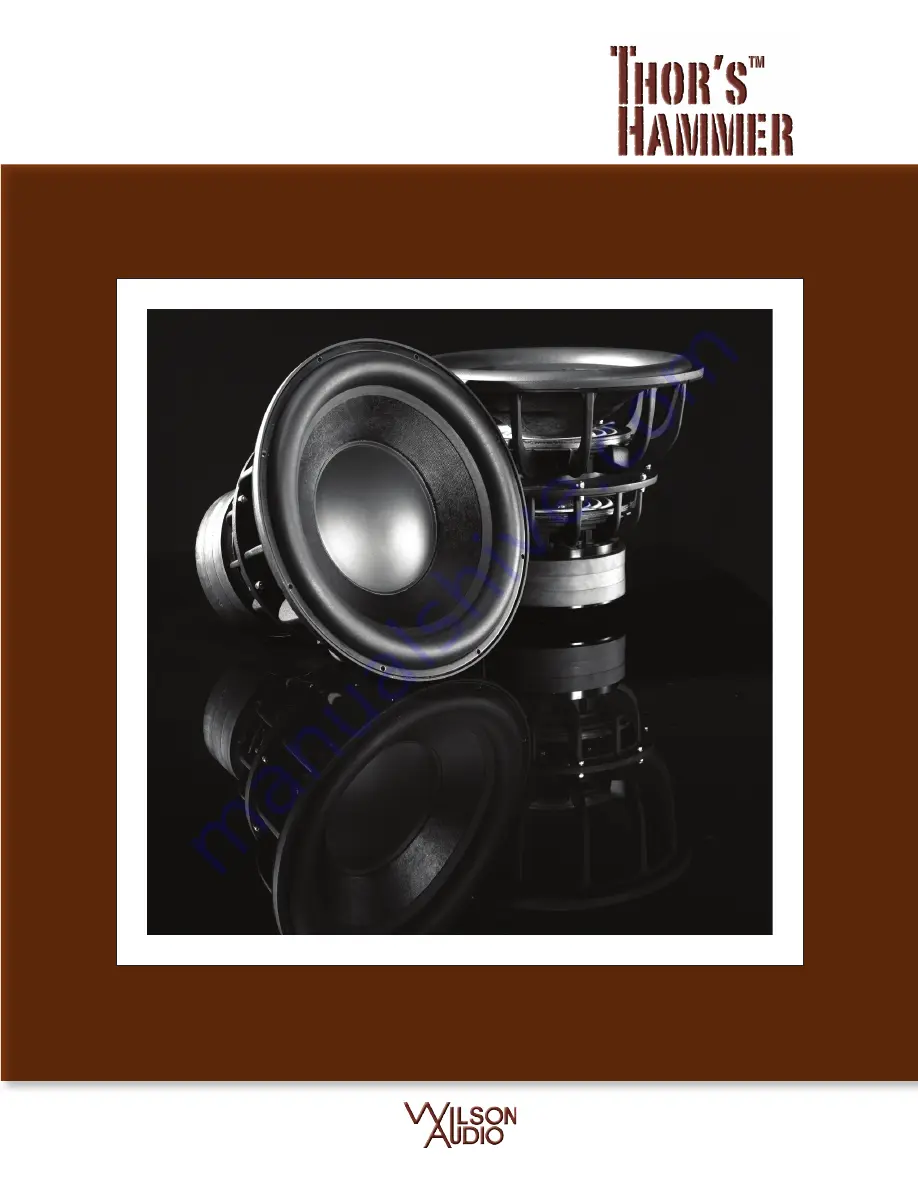 WILSON AUDIO Thor's Hammer Owner'S Manual Download Page 39