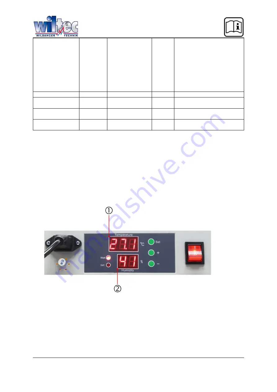 WilTec 50039 Operation Manual Download Page 13