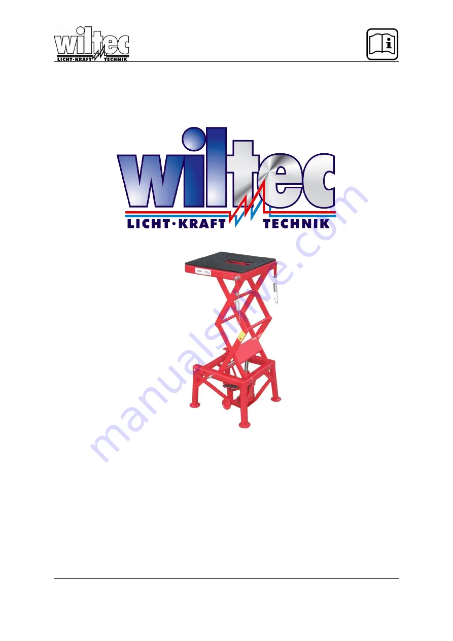 WilTec 50796 Operation Manual Download Page 1