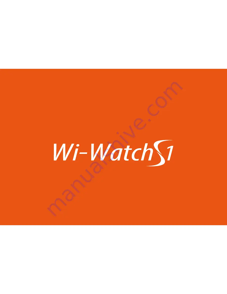 WiMi Wi-Watch S1 Manual Download Page 1