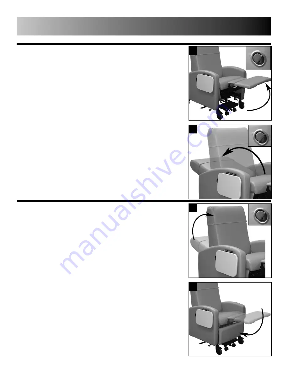 Winco 6240 Inverness 24 Hour Treatment Recliner Owners Operating & Maintenance Manual Download Page 14