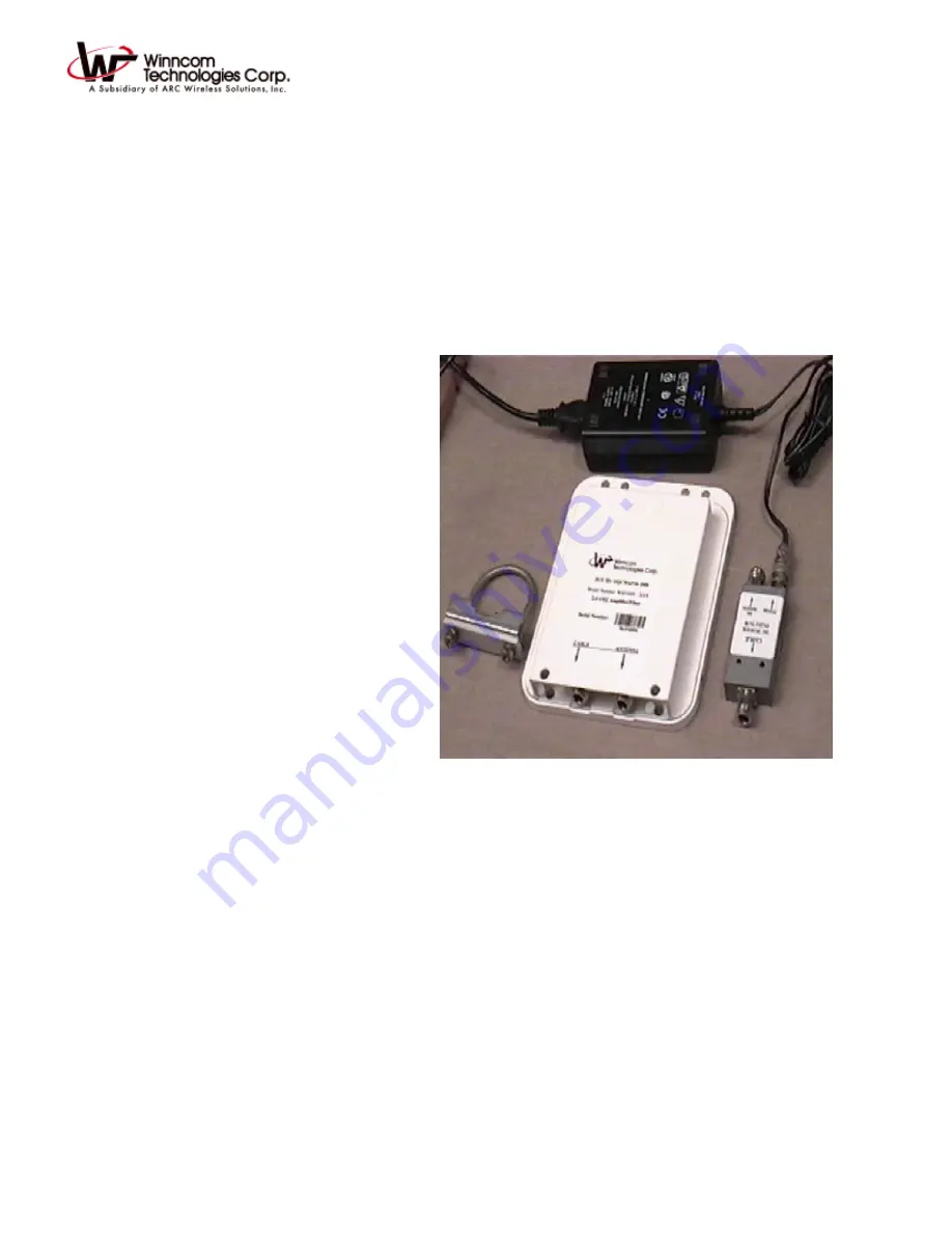 Wincomm Technologies Corp. WAF2400-1000L Installation And Operation Manual Download Page 1